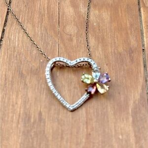 Gemstone Flower Necklace